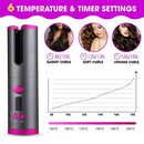 Cordless Ceramic Automatic Hair Curler for Portable Hair Styling - RnR Galore