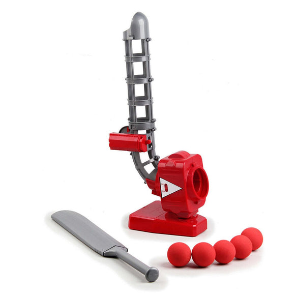 Cricket Ball Pitcher w/ Adjustable Pitching Angles & 5 Ball Capacity - RnR Galore