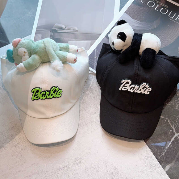 Cute Plush - Decorated Baseball Cap(khaki) - RnR Galore