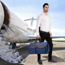 Dark Blue 45L Garment Duffel Bag - Men's Travel Suit Bag - Carry On Weekender - RnR Galore
