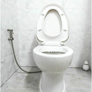 DEBUNS Toilet Bidet Kit with Shower Head, Handheld Sprayer with Hose, Stainless Steel Holder and 2 Seals - RnR Galore