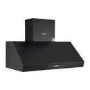 Devanti 1200mm Commercial BBQ Range Hood Dual Motor W/ Remote Control Black - RnR Galore