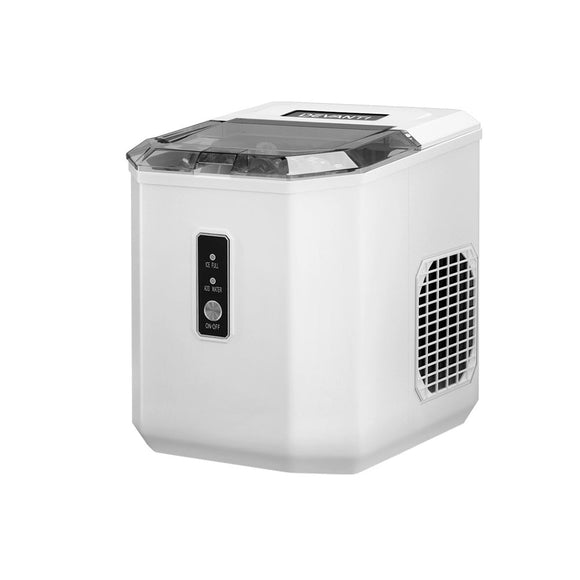 Devanti 12kg Ice Maker Machine Portable Ice Cube Tray Bar Countertop 2L Black - RnR Galore