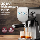 Devanti 20 Bar Coffee Machine Espresso Cafe Maker - RnR Galore