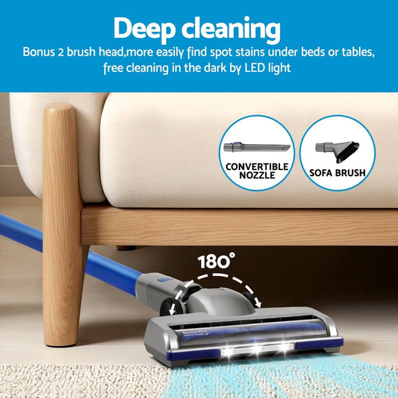 Devanti 300W Stick Vacuum Cleaner Cordless Self - Standing - RnR Galore