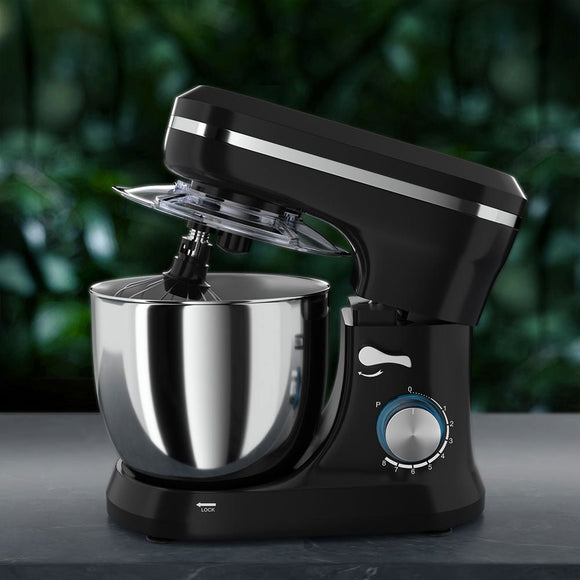 Devanti 3in1 Stand Mixer 8 Speed 5L Mix Master 400W Black - RnR Galore