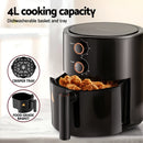 Devanti 4L Air Fryer Knob Control 1500W - RnR Galore