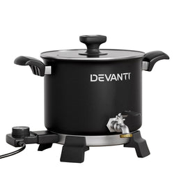 Devanti 5L Wax Melter Candle Making 1200W Melting Pot Furnace Quick Pour Spout Soy Soap - RnR Galore