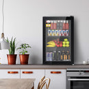 Devanti 70L Bar Fridge Glass Door w/Light Black - RnR Galore