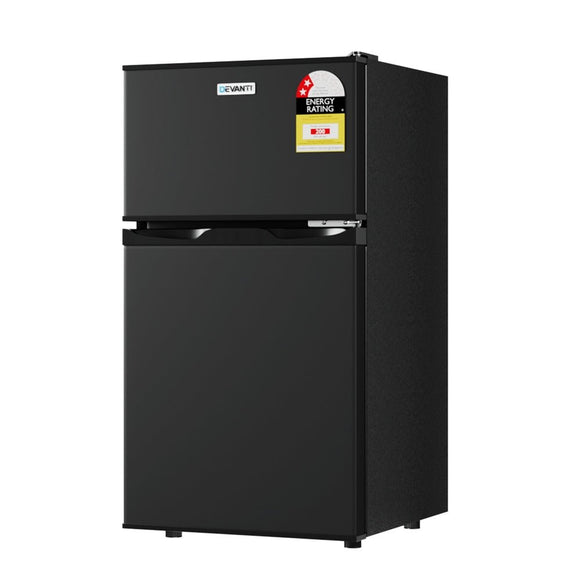 Devanti 80L Bar Fridge Mini Freezer Refrigerator Black - RnR Galore
