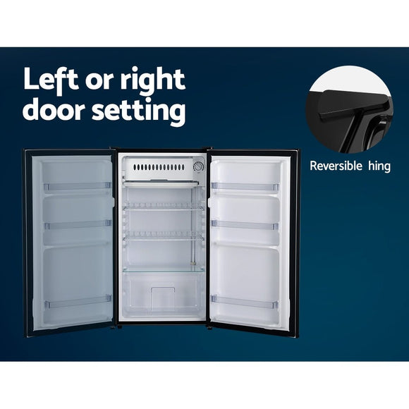 Devanti 95L Bar Fridge Black - RnR Galore