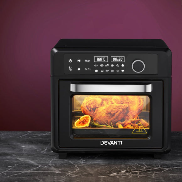 Devanti Air Fryer 20L LCD Fryers Oven - RnR Galore