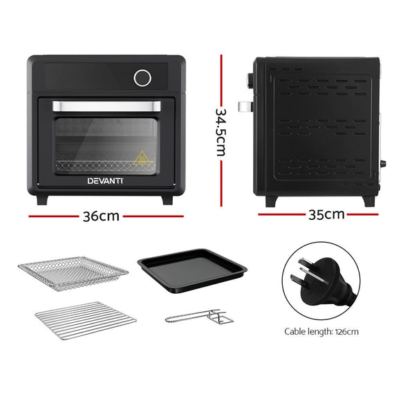 Devanti Air Fryer 20L LCD Fryers Oven - RnR Galore
