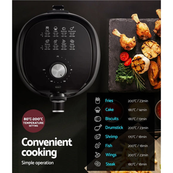Devanti Air Fryer 2.5L Knob Fryers - RnR Galore