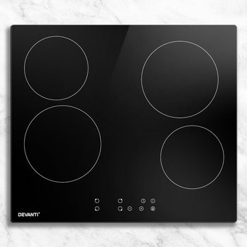 Devanti Electric Ceramic Cooktop 60cm Touch Control - RnR Galore