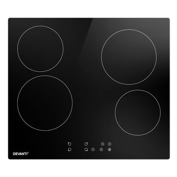 Devanti Electric Ceramic Cooktop 60cm Touch Control - RnR Galore