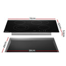 Devanti Electric Ceramic Cooktop 77cm - RnR Galore