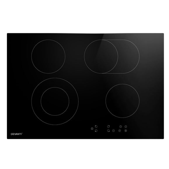 Devanti Electric Ceramic Cooktop 77cm - RnR Galore