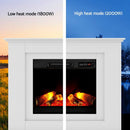 Devanti Electric Fireplace Fire Heater 2000W White - RnR Galore