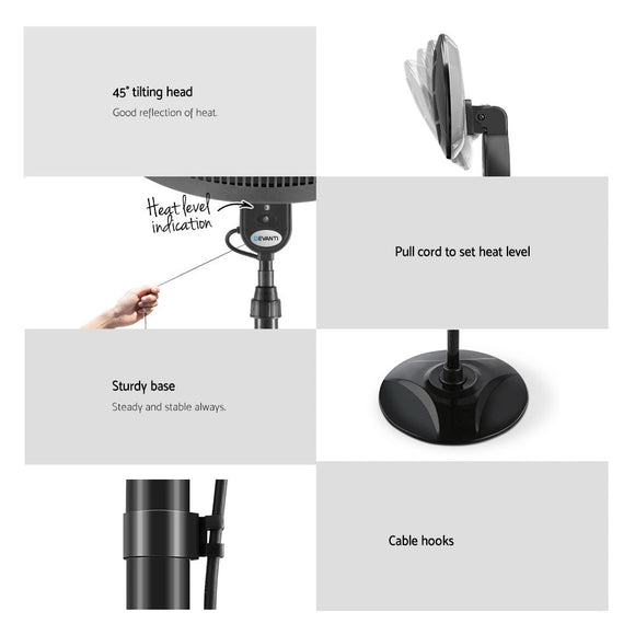 Devanti Electric Patio Heater 2000W - RnR Galore
