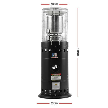 Devanti Outdoor Gas Patio Heater Black - RnR Galore