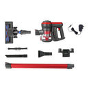 Devanti Stick Vacuum Cleaner Brushless Cordless 250W Red - RnR Galore