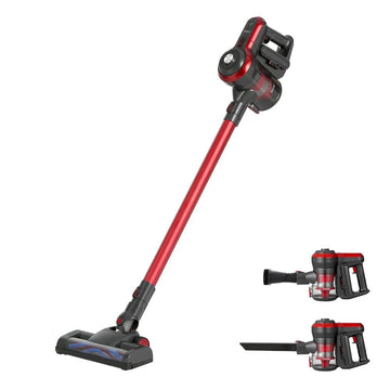 Devanti Stick Vacuum Cleaner Brushless Cordless 250W Red - RnR Galore