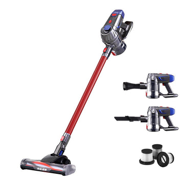 Devanti Stick Vacuum Cleaner HEPA Filter Red 150W - RnR Galore