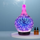 Devanti Ultrasonic Aroma Aromatherapy Diffuser 3D Light Oil Firework Humidifier - RnR Galore