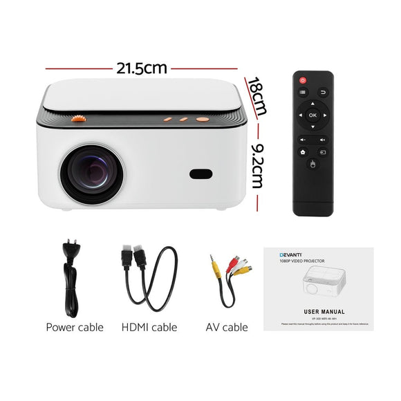 Devanti Video Project 4K 1080P Android 5G Wifi Home Cinema - RnR Galore