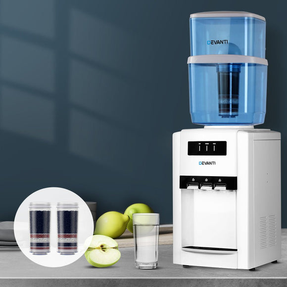 Devanti Water Cooler Dispenser Bench Top 22L w/2 Filter - RnR Galore