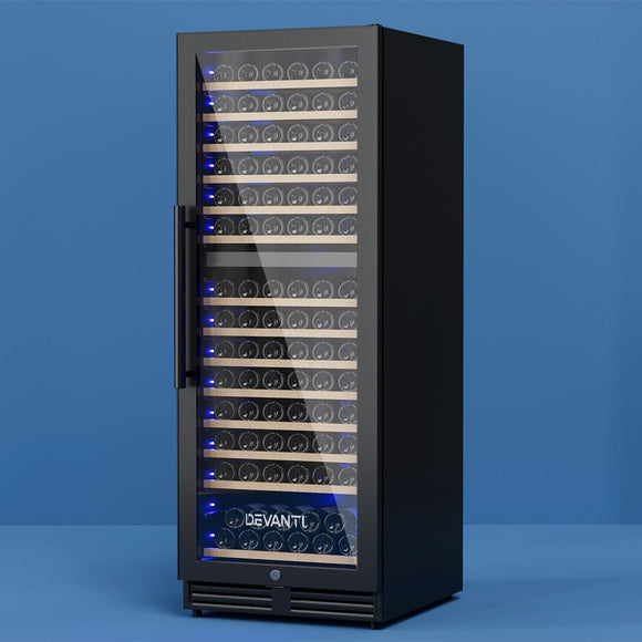 Devanti Wine Fridge Cooler Dual Zone 154 Bottles - RnR Galore