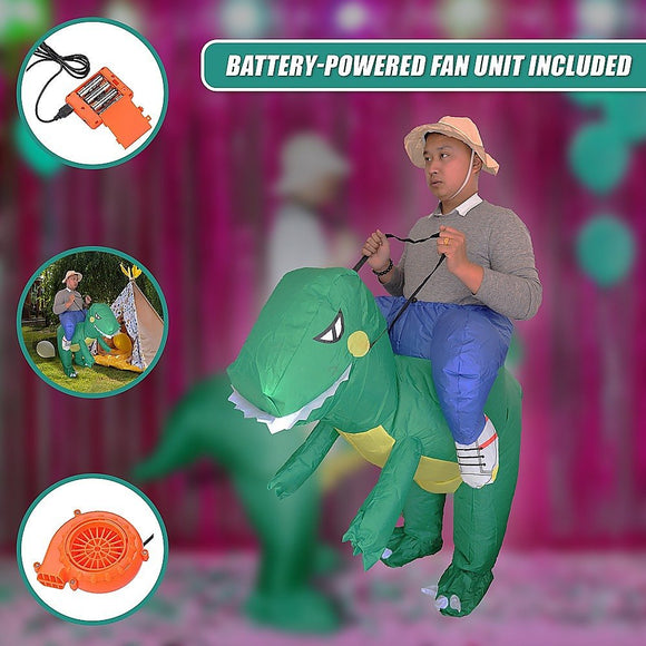 DINO Fancy Dress Inflatable Suit - Fan Operated Costume - RnR Galore