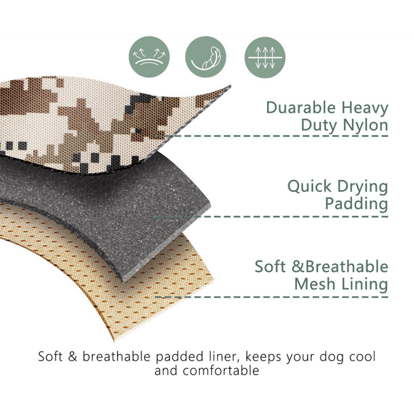 Dog Harness Tactical No Pull Adjustable Pet Military Working Training Vest S - RnR Galore