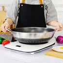 Double Ear 304 Stainless Steel 40cm Non - Stick Stir Fry Cooking Kitchen Wok Pan with Lid Honeycomb Double Sided - RnR Galore