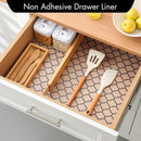 Drawer Mat - Kitchen Drawer Mat - Kitchen Cabinet Shelf Protector - Non - Adhesive, Waterproof EVA Drawer Mat, Easy to Cut to Size for Refrigerator, Cabinet or Chest of Drawers (Black, 11.8"W x 78.7"L) - RnR Galore