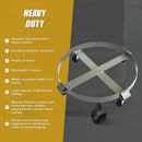 Drum Dolly 450kg 55 Gallon w Swivel Casters Heavy Duty Steel Frame Non Tipping - RnR Galore