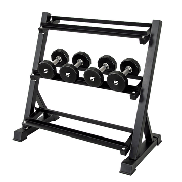 Dumbbell Rack Storage Stand Hex Weight Heavy Duty 3 Tier Wide Home Gym Fitness - RnR Galore