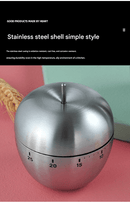 Egg Shape Stainless Steel Kitchen Timer Mechanical Cooking Timer - Wind - Up 60 Minute Countdown Timer - Loud Ring 72dB Baking Tool with Non - Slip Base - Battery - Free Analog Timer for Home Office - RnR Galore