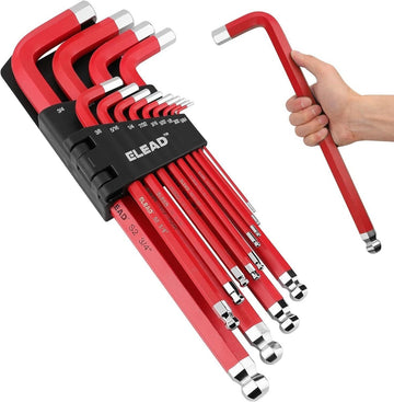 ELEAD 13Pc Extra Large Hex Key Set Long Allen Key Wrench Ball End SAE 5/64" - 3/4 - RnR Galore
