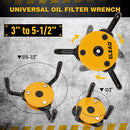 ELEAD 3" to 5 - 1/2" Oil Filter Wrench Set Oil Filter Removal Tool Automotive Use - RnR Galore