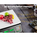 Emajin Scales Digital Kitchen 40KG Weighing Scales Platform Scales Black LCD - RnR Galore
