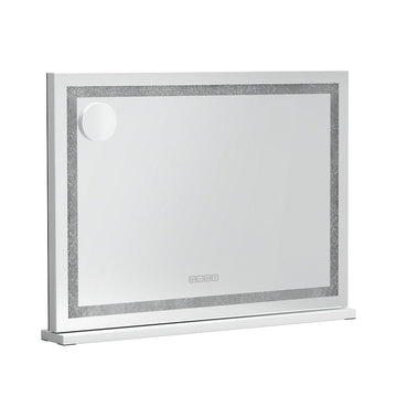 Embellir Bluetooth Makeup Mirror 58x46cm Hollywood Vanity with LED Light Crystal - RnR Galore