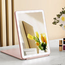 Embellir Compact Makeup Mirror w/ LED Light Portable Foldable Travel Beauty Pink - RnR Galore