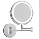 Embellir Extendable Makeup Mirror 10X Magnifying Double - Sided Bathroom Silver - RnR Galore