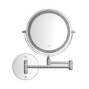 Embellir Extendable Makeup Mirror 10X Magnifying Double - Sided Bathroom Silver - RnR Galore