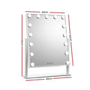 Embellir Makeup Mirror 40x50cm Hollywood Vanity with LED Light Rotation Tabletop - RnR Galore