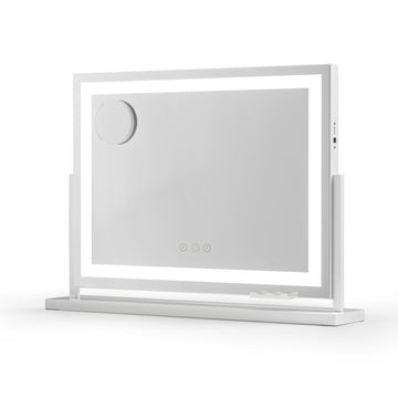 Embellir Makeup Mirror 58x46cm 360～ Rotatable Vanity Mirror with Lights Bright Light Strip Adjustable - RnR Galore
