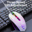 Ergonomic Dual - Mode Wireless Gaming Mouse - Mute Buttons, Adjustable DPI, Rechargeable, Multi - Assist Keys(black) - RnR Galore