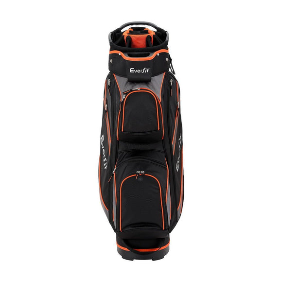 Everfit 14 Ways Dividers Golf Bag Stand Insulated Carry Bag Zippered Rain Cover - RnR Galore